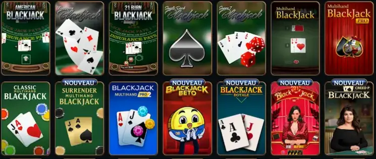 Objectif et principales décisions rencontrées pendant une partie de blackjack
